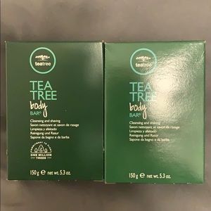 Two tea tree body bars